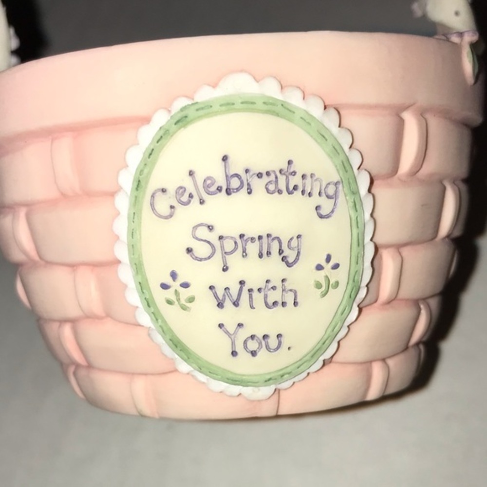 Cherished Teddies Spring Easter Basket - Picture 3 of 7